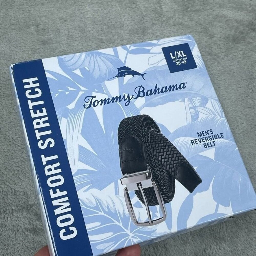 Tommy Bahama Men’s Reversible Comfort Stretch Belt L/XL Size 6955